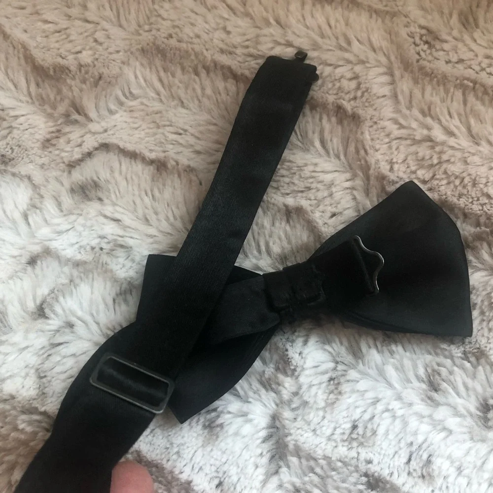 Ring Bearers Boys Black Bow Tie